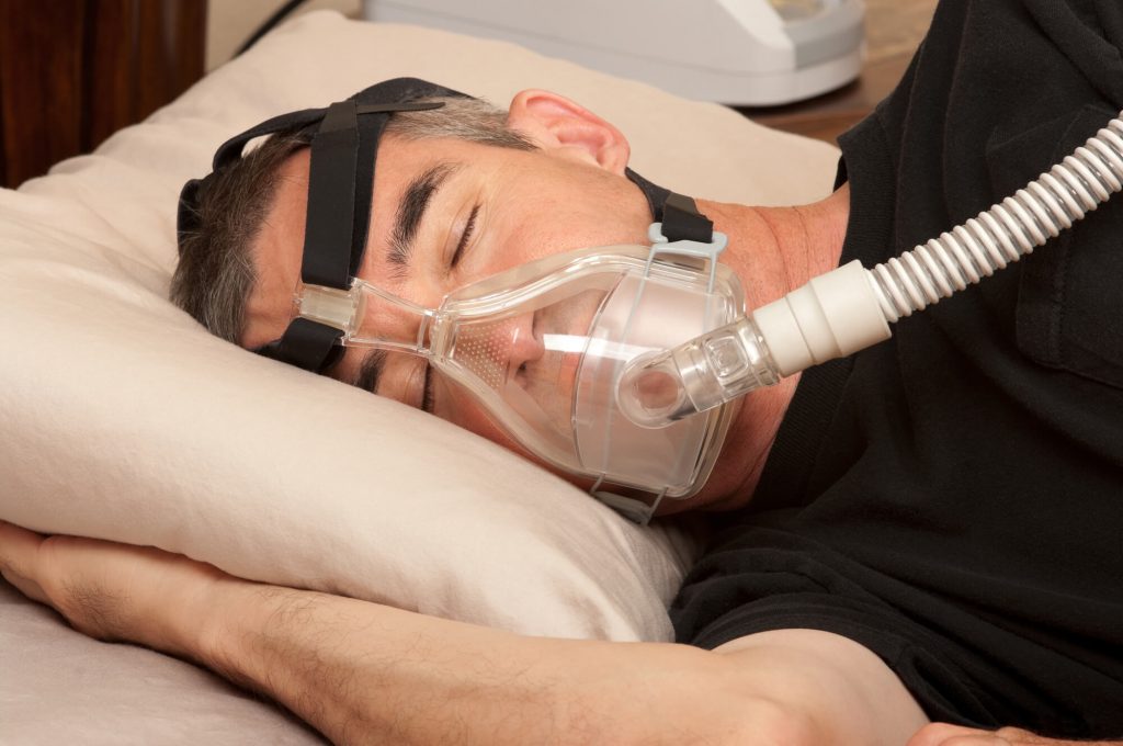 Man suffering from sleep apnea in las vegas