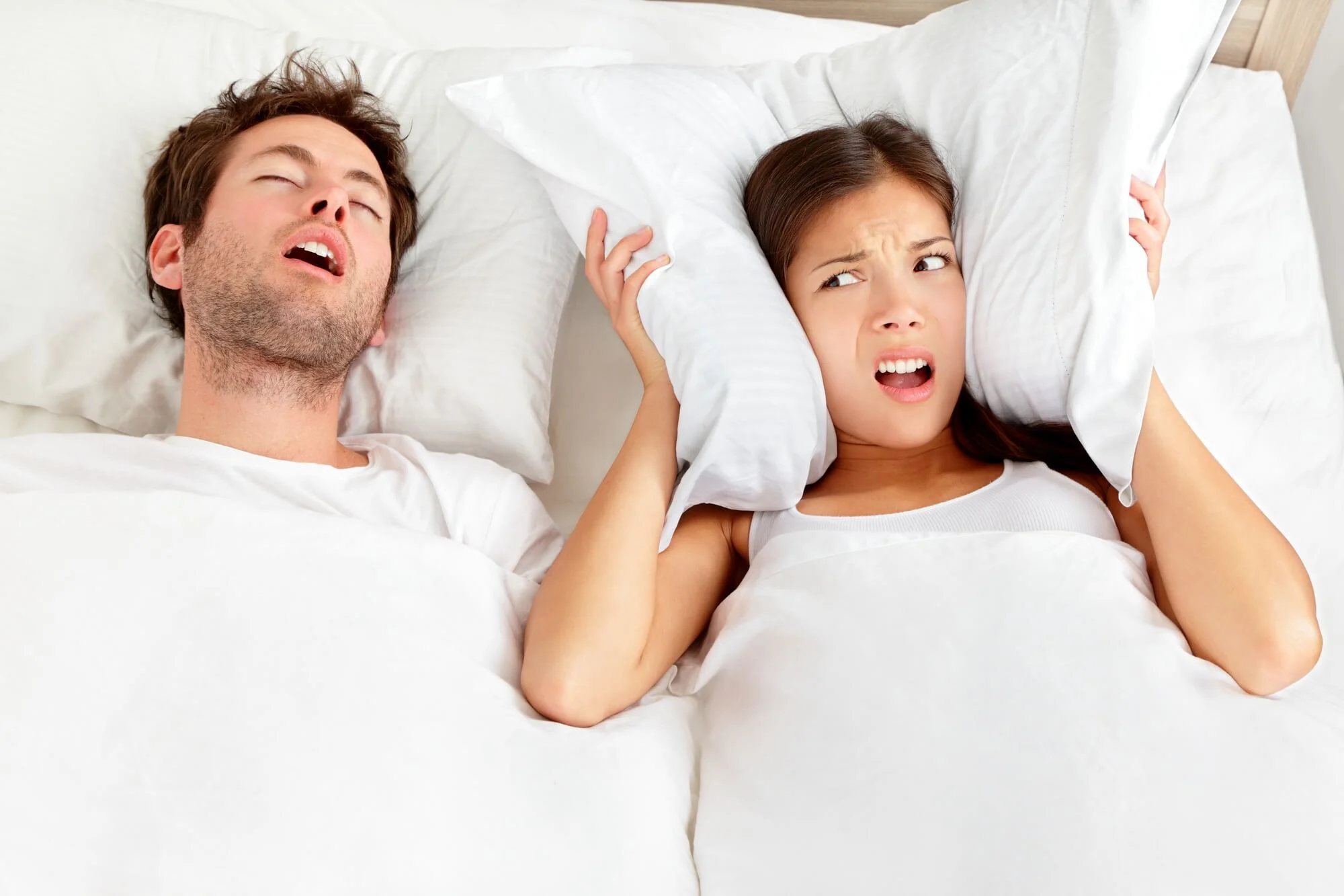 Couple dealing with sleep apnea in las vegas