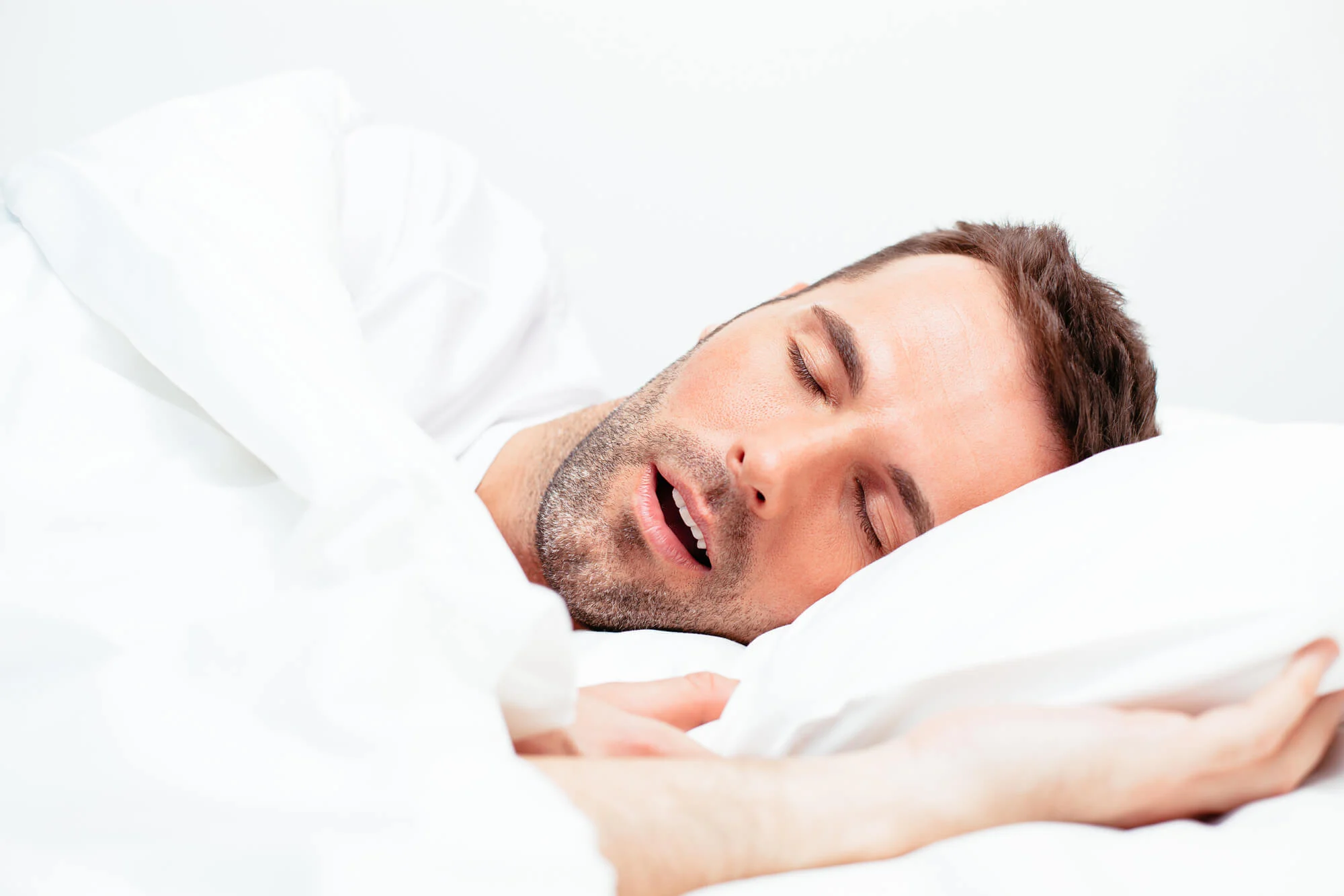 a man needing Sleep Apnea Treatment in Las Vegas